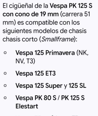 Cigüeñal Vespa