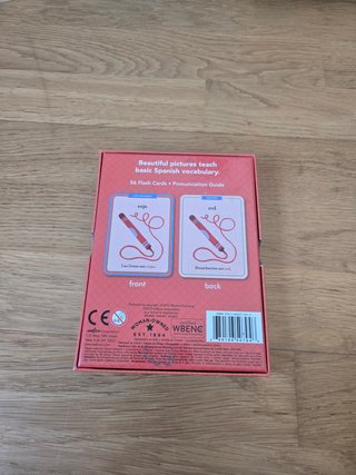 Tarjetas vocabulario Español/Inglés eeBoo +4 años