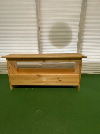 Banco de madera Pino Ikea para jardín o interior