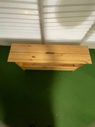 Banco de madera Pino Ikea para jardín o interior
