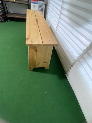 Banco de madera Pino Ikea para jardín o interior