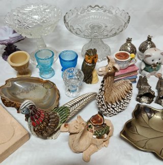 Lote de antigüedades decorativas