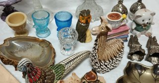 Lote de antigüedades decorativas