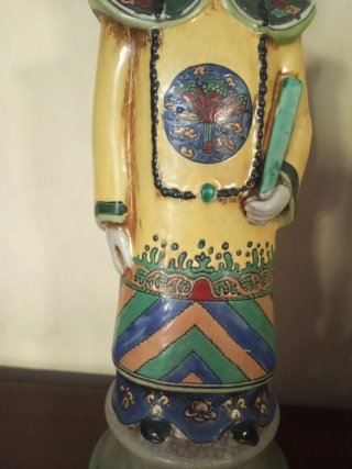 Pareja Figuras Chinas Cerámica