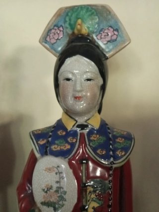 Pareja Figuras Chinas Cerámica