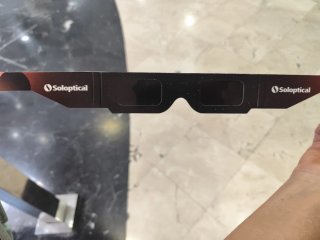 Gafas Eclipse Solar Soloptical Negras