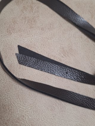 Cinturón de cuero marrón ajustable 75-93 cm