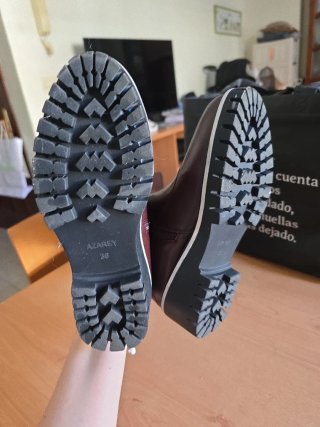 Botas altas burdeos AZR