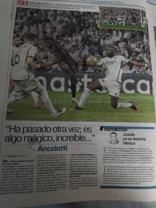 Periodico R.madrid finalista champions 2024