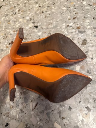 Scarpe tacco Bershka arancione Tg 40