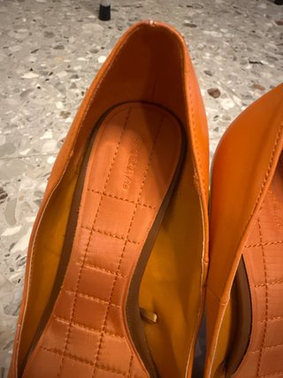 Scarpe tacco Bershka arancione Tg 40