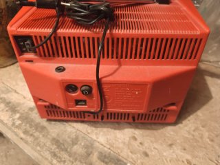 Televisor Antiguo ELBE Rojo y Negro
