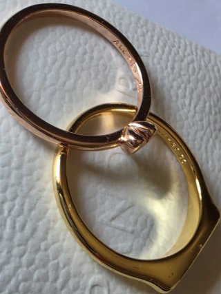 Lote 2 Anillos Dorados