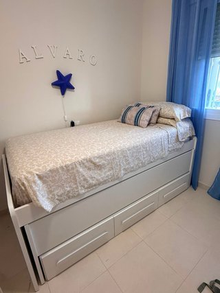 Cama nido madera lacada en blanco SIN colchones