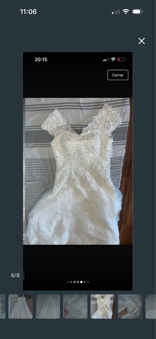 Vestido de Novia Princesa Encaje Blanco