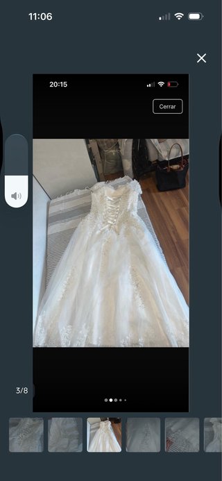 Vestido de Novia Princesa Encaje Blanco