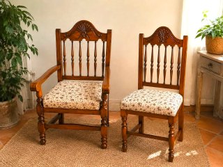 Sillones y Sillas de madera maciza y enea