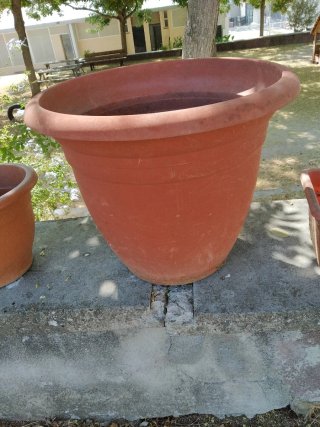 Juego de 5 macetas de plástico