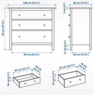 Cómoda Ikea Hemnes cajonera