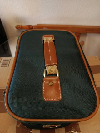 Neceser Vintage Verde y Marrón