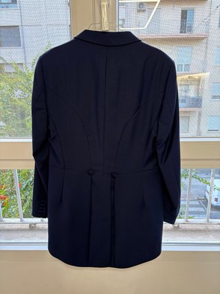 Traje Novio Chaqué Chaleco Fuetecapala Azul