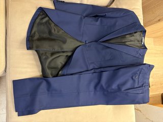 Traje Novio Chaqué Chaleco Fuetecapala Azul