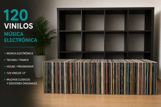 Lote 120 Vinilos Música Electrónica