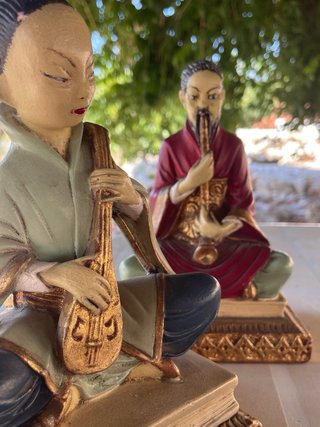 Conjunto Figuras Músicos Chinos Antiguos