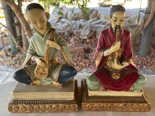 Conjunto Figuras Músicos Chinos Antiguos
