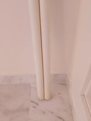 Cabecero de madera y mimbre cama 105 cm