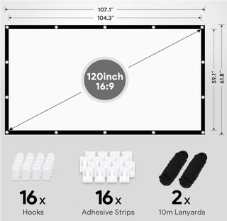 Pantalla para Proyector de 120 Pulgadas