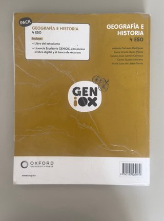 Geografía e Historia 4º ESO. Libro del estudian...