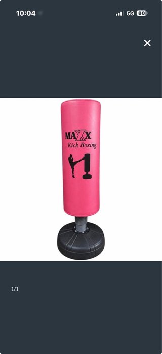 Saco de boxeo MAXX Kick Boxing rosa