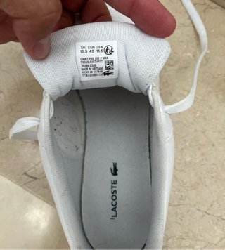 Zapatillas Lacoste Blancas Talla 45