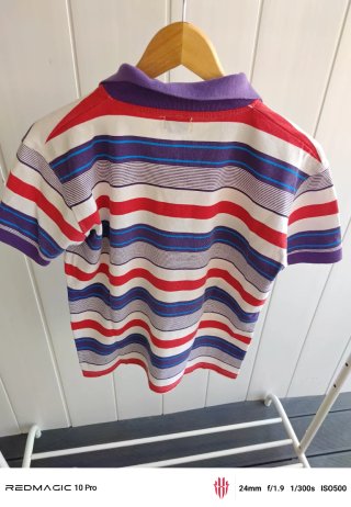 Polo Lacoste Talla M Rayas Multicolor