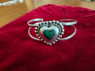 Pulsera México Plata 925 con Malakita