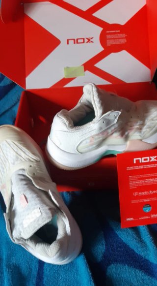 Zapatillas Padel NOX Talla 39 Blancas/Rosa