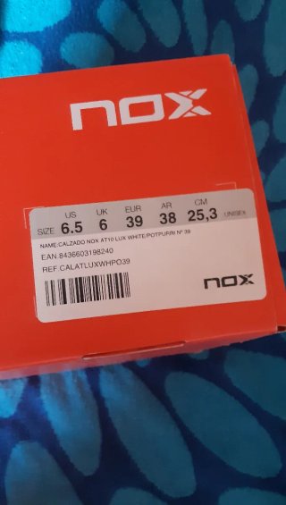 Zapatillas Padel NOX Talla 39 Blancas/Rosa