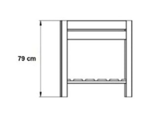 Huerto Urbano Madera 75x75x79cm FSC DIY