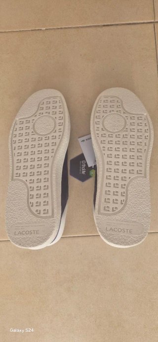 Zapatillas Lacoste Azul Marino y Blanco