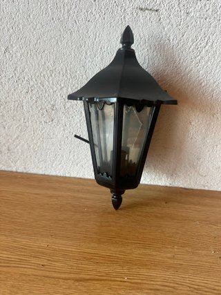 Lote 5 Apliques Farol Exterior Negro