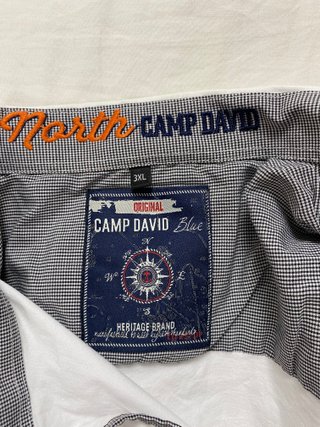 Camicia Camp David Bianca Ricamata XXXL