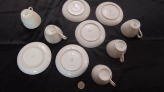 Juego 5 Tazas y Platos Café Jager Porcelana