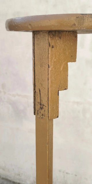 Juego 3 pedestales madera antiguos