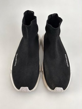 Zapatillas Balenciaga Speed Negras y Blancas