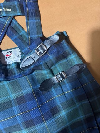 Falda San Jaime cuadros azul y verde talla 4