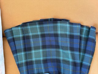 Falda San Jaime cuadros azul y verde talla 4