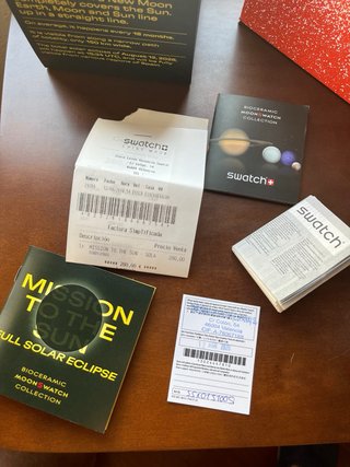 Swatch Omega Full Solar Eclipse