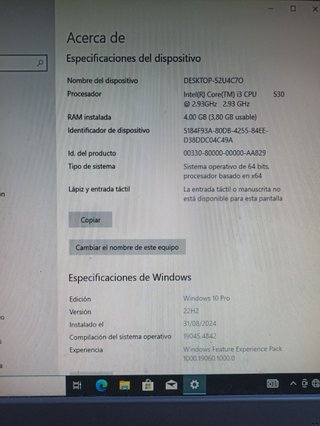 HP Pavilion p6366es PC Escritorio Negro
