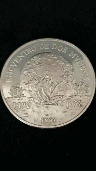 Moneda 10.000 Pesos Plata Chile 1991